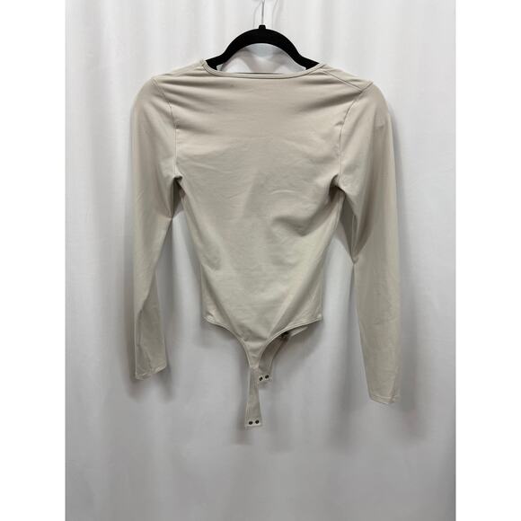 Abercrombie & Fitch Soft A&F Collection Gray Long Sleeve V-Neck Bodysuit XS - Picture 5 of 5